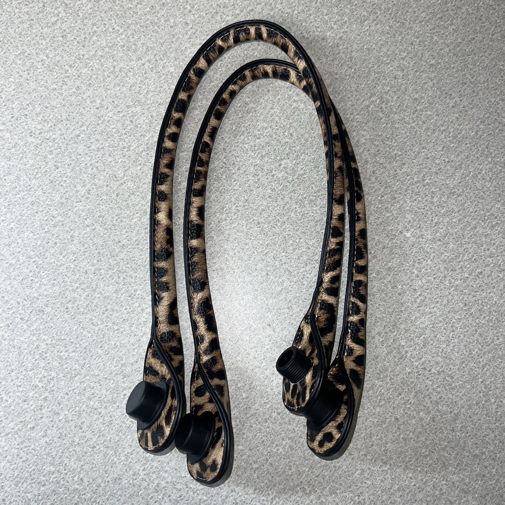 Versa Tote Cheetah Straps Jen&Co‎ Brown Black read